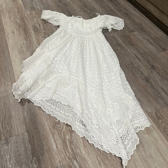 Isabel Marant Etoile Timoria Asymmetrical Dress White Size 2 XS - Picture 4 of 12